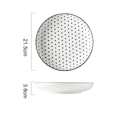 Black and White Deep Plate