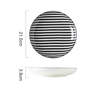 Black and White Deep Plate
