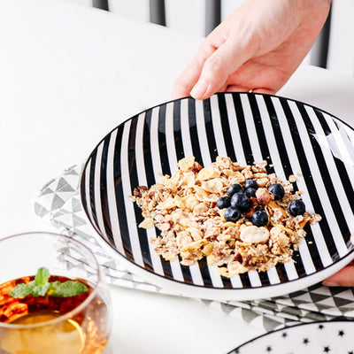 Black and White Deep Plate