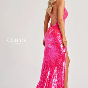 Colette by Daphne CL8070 Long Mermaid Formal Sequin Prom Dress