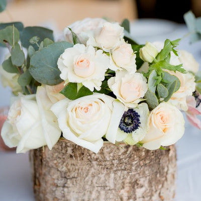 Classic Creamy and Blush Mountain Wedding