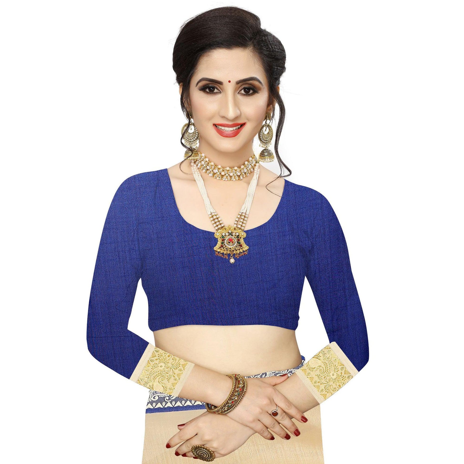 Classy Beige Colored Festive Wear Woven Vichitra Silk Saree
