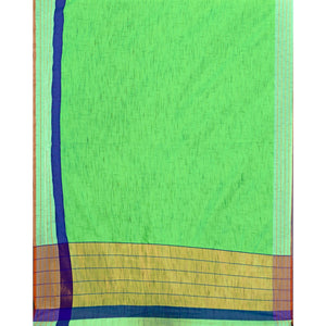 Classy Bright Green Colored Casual Printed Art Silk Saree
