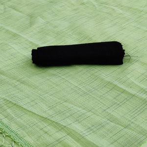 Classy Mehendi Green Colored Casual Wear Solid Cotton Saree