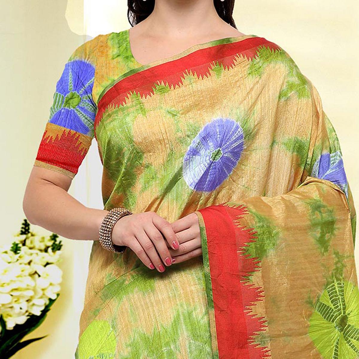 Classy Yellow Colored Festive Wear Art Silk Saree