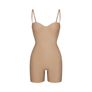 Skims Body Core Sculpt Underwire Mid  Thigh Bodysuit Clay