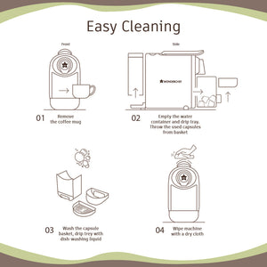 Wonderchef Renewed Regalia Capsule Coffee Machine with Frother