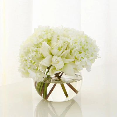 Thick Glass Bubble Ball Flower Vase