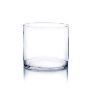 Clear Glass Cylinder Flower Vase