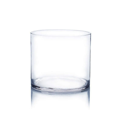 Clear Glass Cylinder Flower Vase