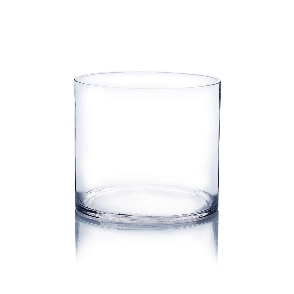 Clear Glass Cylinder Flower Vase
