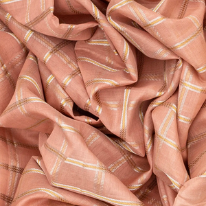 Light Peach Handloom Chirala Silk Cotton Saree With Annam Motifs-Light Peach