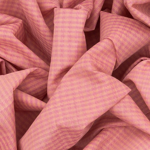 Light Peach Handloom Chirala Silk Cotton Saree With Checks-Light Peach