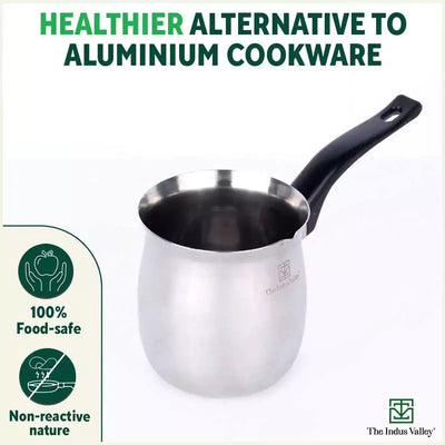Stainless Steel Coffee/Tea/Milk Warmer, Premium Quality, 100% Toxin-free, 650 ml