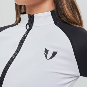 Color Block Jacket - Black And White