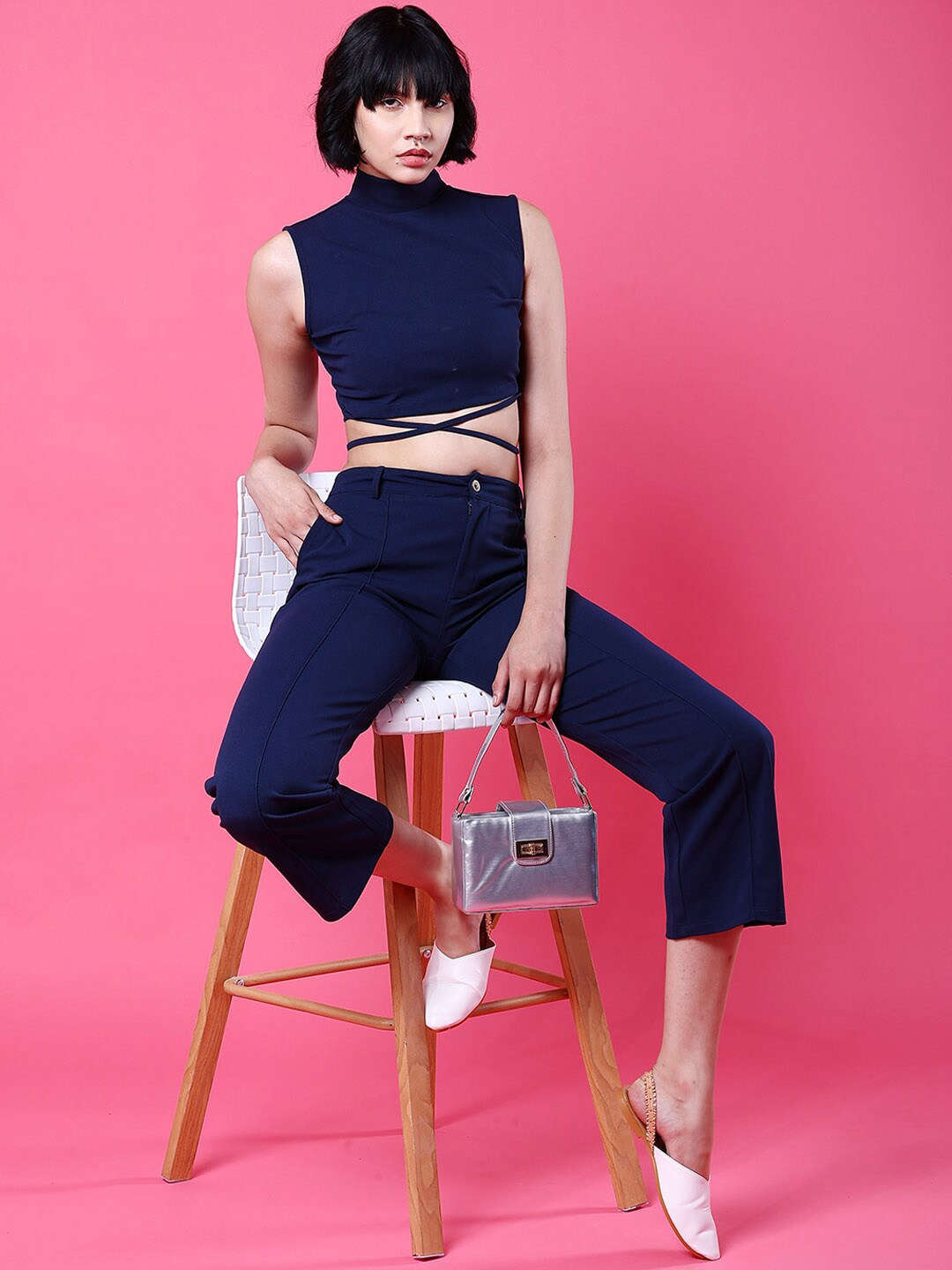 Women Tie Up Co-Ord Set