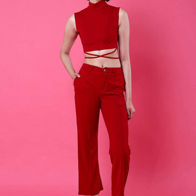 Women Tie Up Co-Ord Set