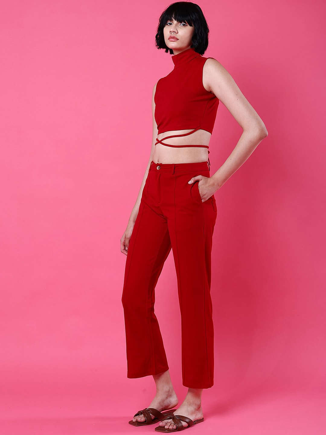 Women Tie Up Co-Ord Set
