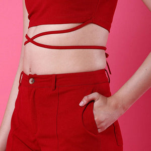 Women Tie Up Co-Ord Set