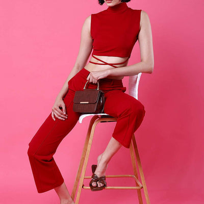 Women Tie Up Co-Ord Set