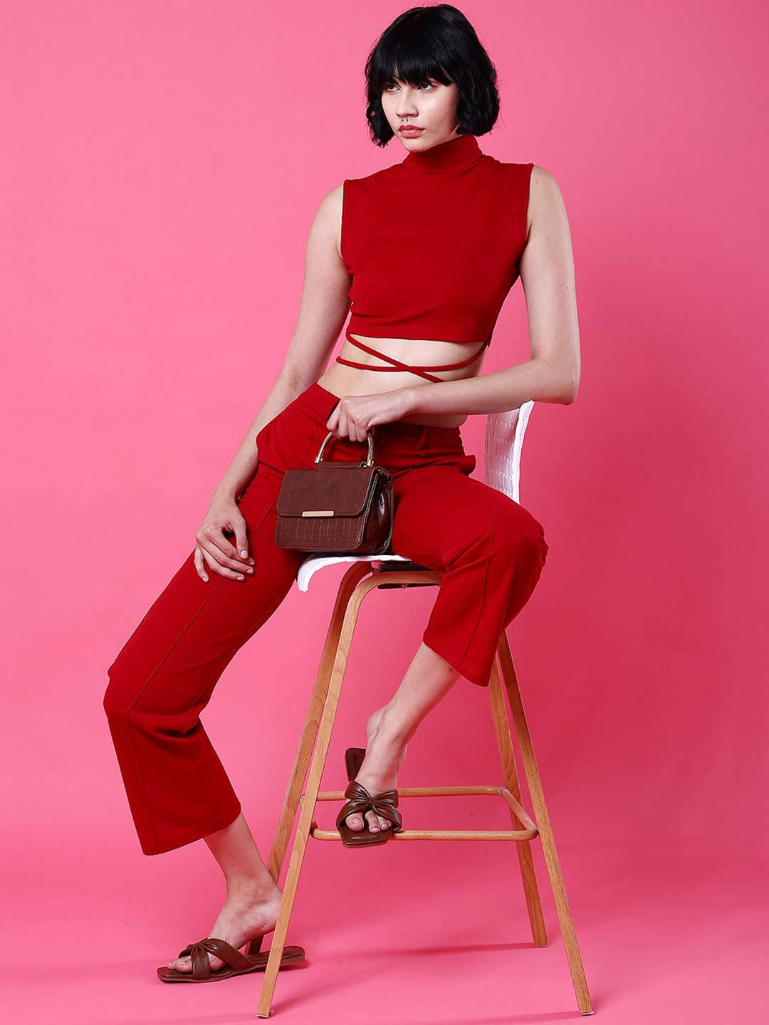 Women Tie Up Co-Ord Set