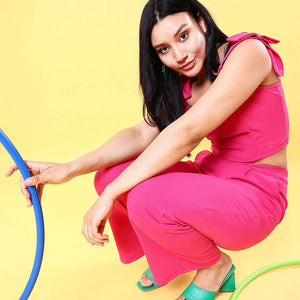 Women Tie Up Co-Ord Set