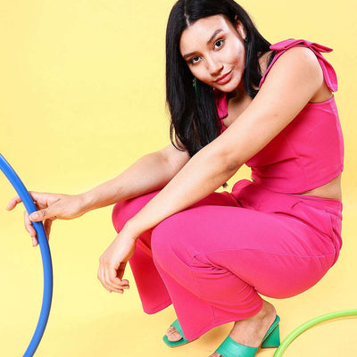 Women Tie Up Co-Ord Set