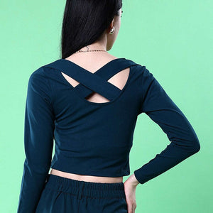 Women Top With Cris Cross Back