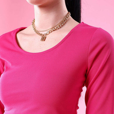 Women Top With Cris Cross Back