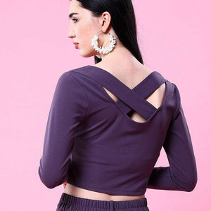 Women Top With Cris Cross Back