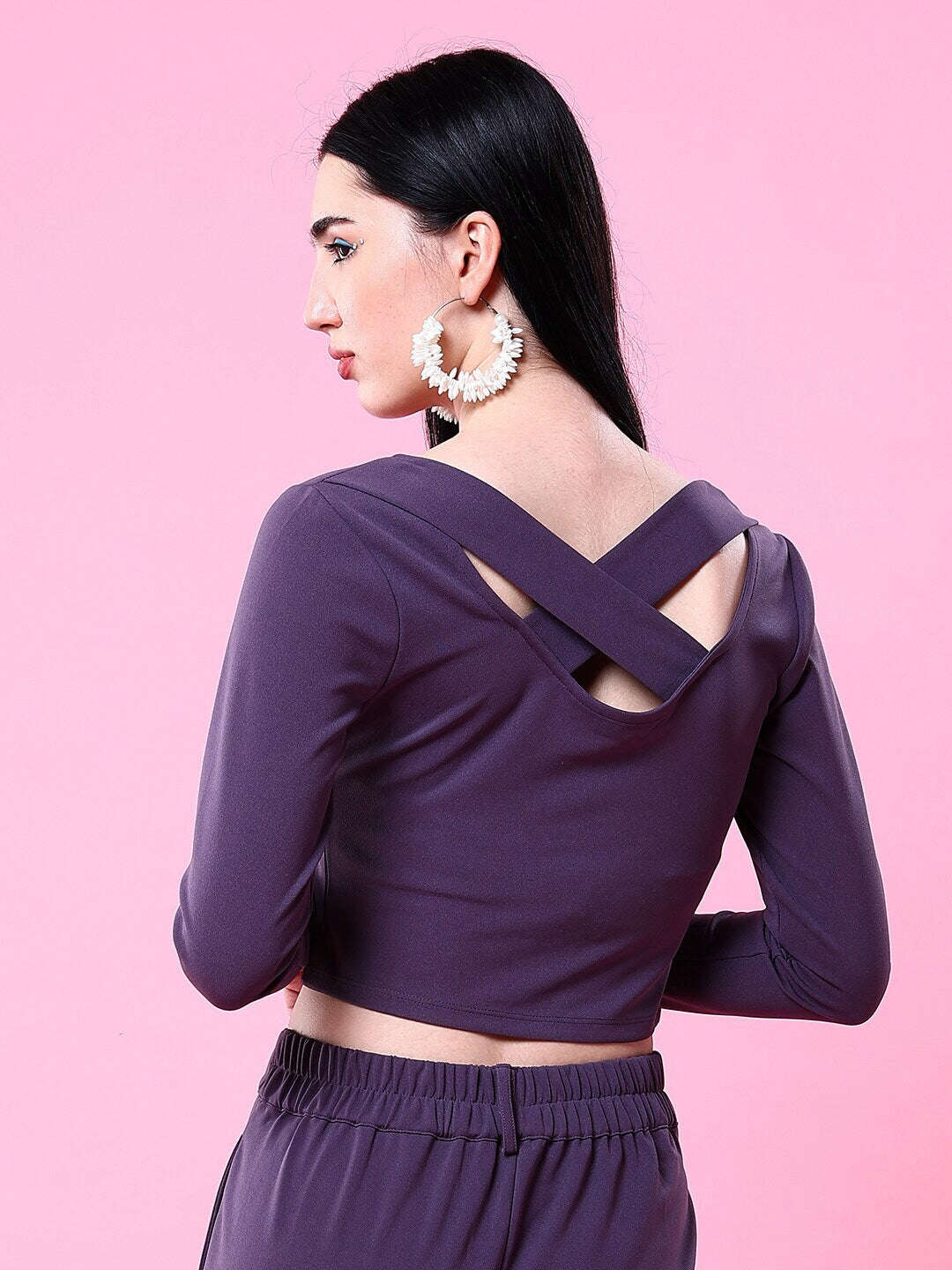 Women Top With Cris Cross Back