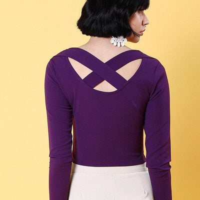 Women Top With Cris Cross Back