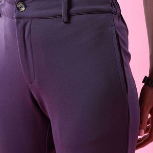 Women Solid Wide Leg Trouser