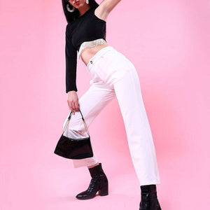 Women Solid Wide Leg Trouser