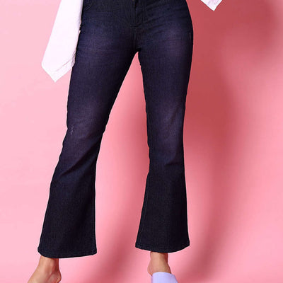 Women Tinted Bootcut Denim Jeans