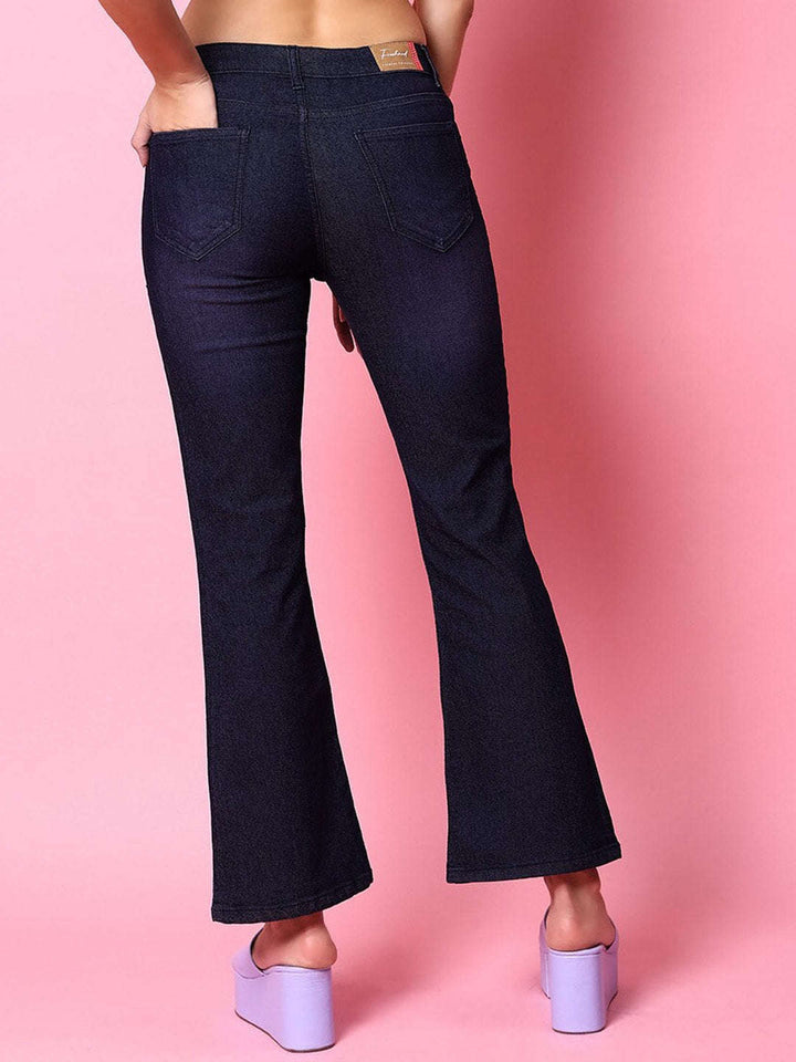 Women Tinted Bootcut Denim Jeans