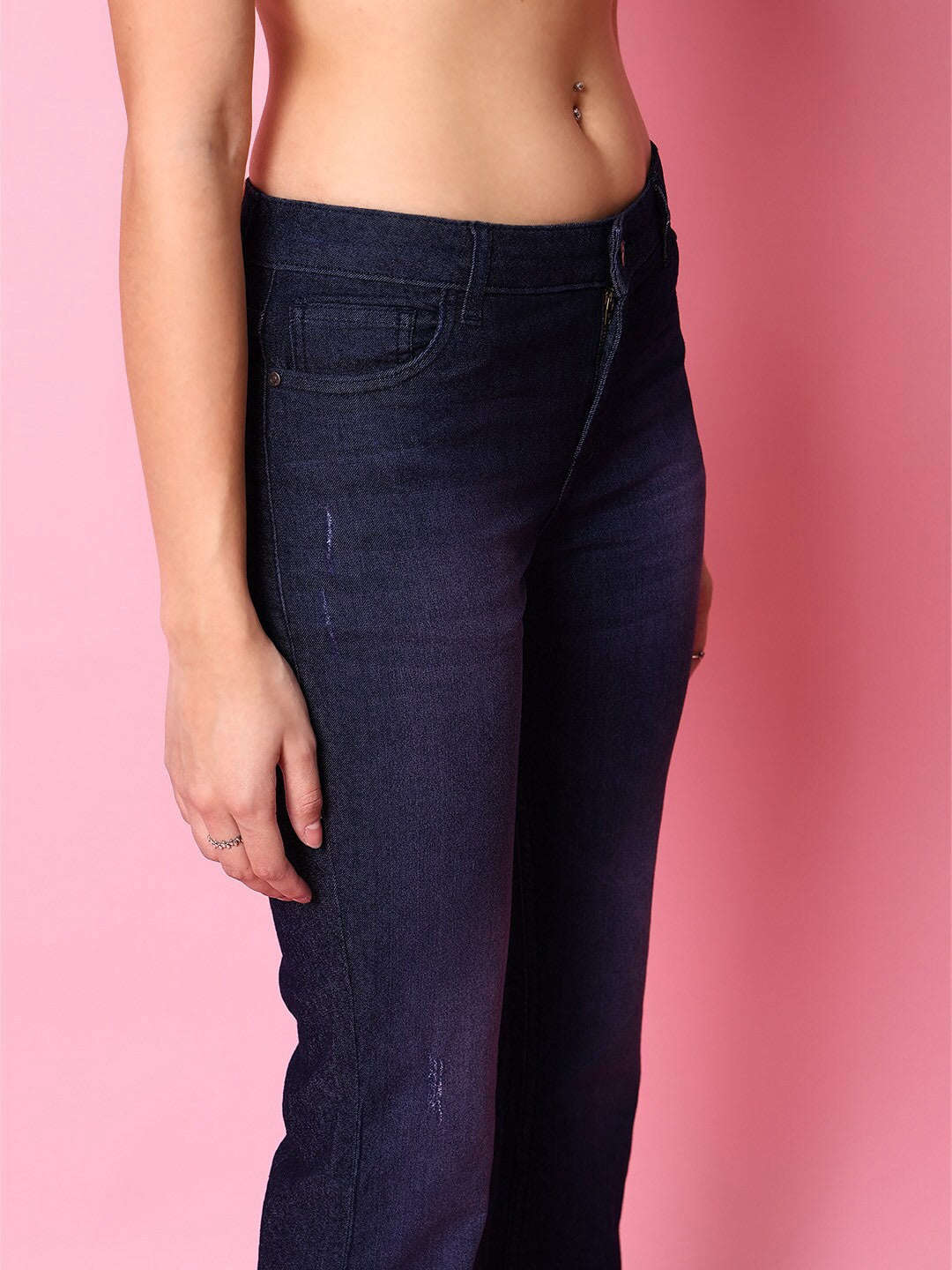 Women Tinted Bootcut Denim Jeans