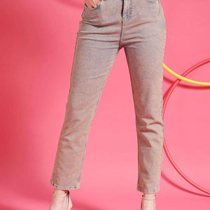 Women Tinted Straight Fit Denim Jeans