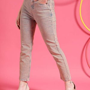 Women Tinted Straight Fit Denim Jeans