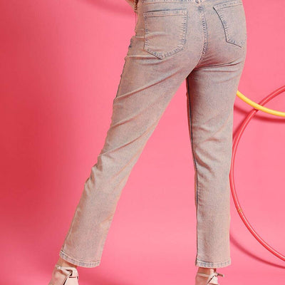 Women Tinted Straight Fit Denim Jeans