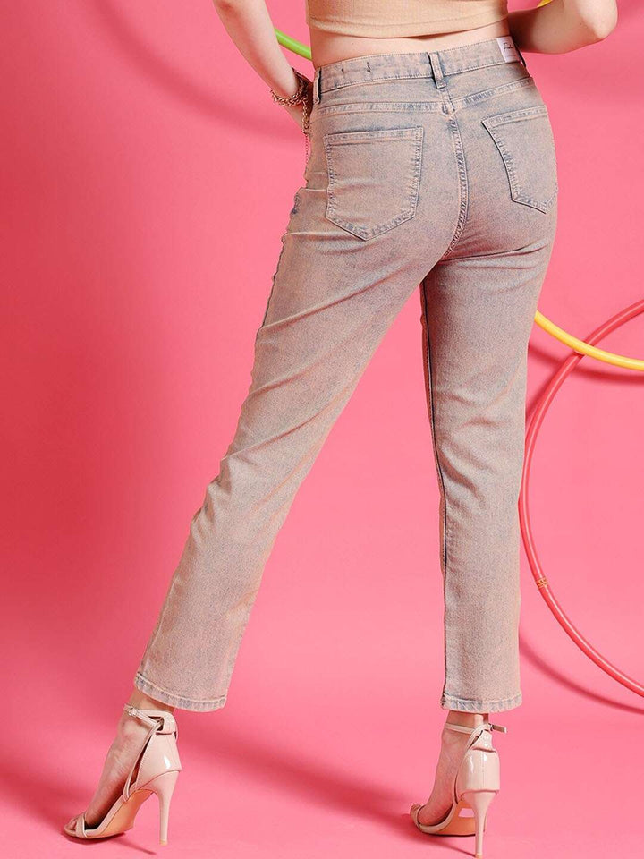 Women Tinted Straight Fit Denim Jeans