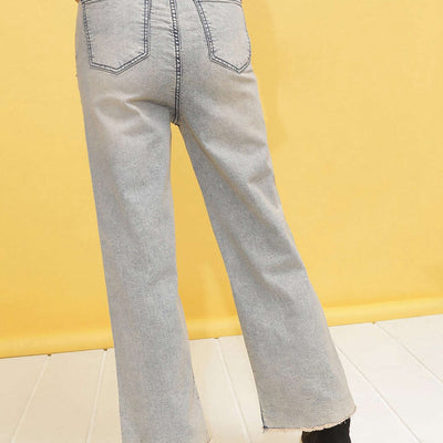 Women Tinted Wide Leg Denim Jeans