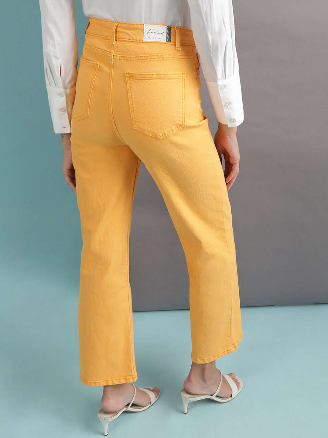 Women Tinted Wide Leg Denim Jeans