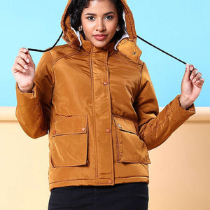Women Winter Crop Jacket