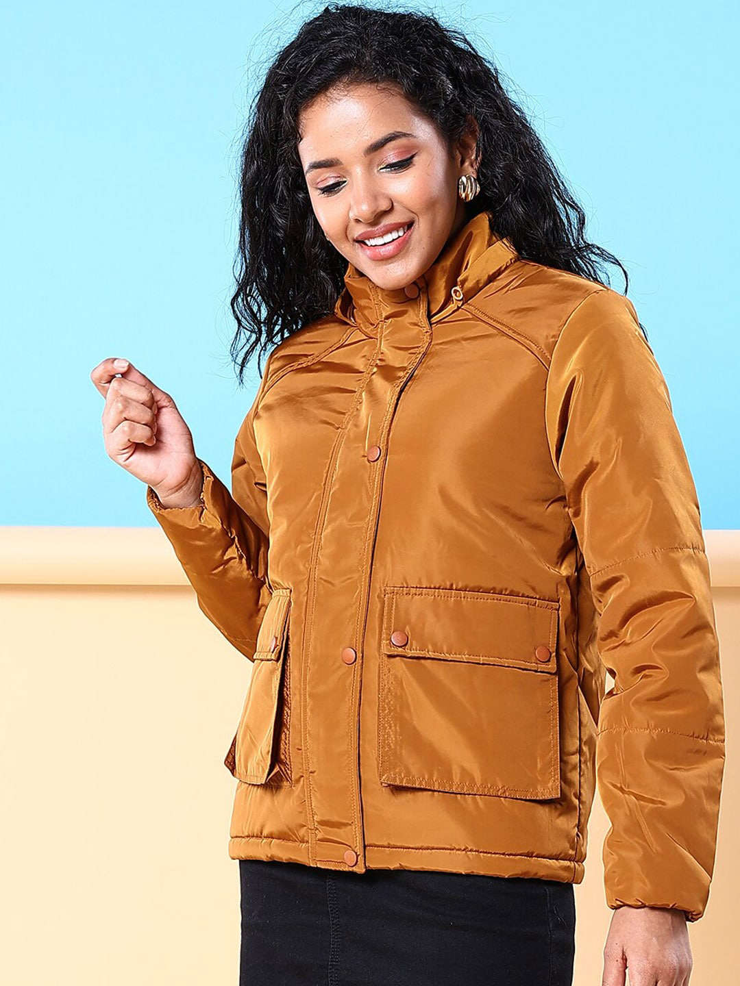 Women Winter Crop Jacket