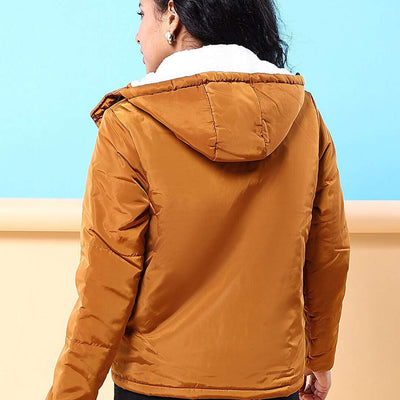 Women Winter Crop Jacket