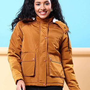 Women Winter Crop Jacket