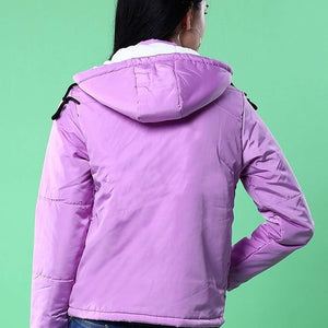 Women Winter Crop Jacket