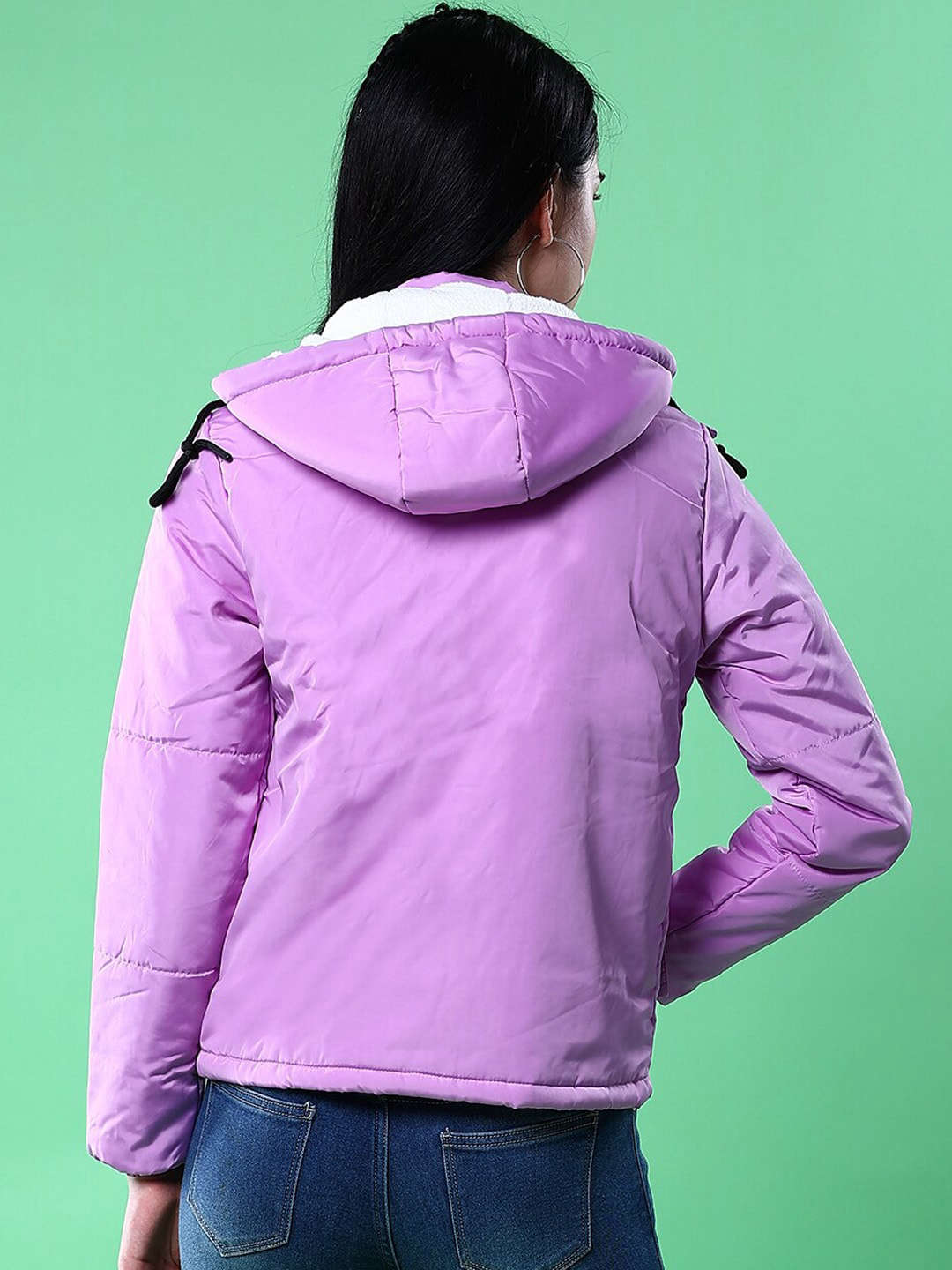 Women Winter Crop Jacket