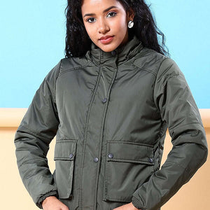 Women Winter Crop Jacket